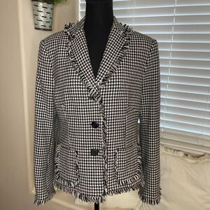 Adec2 by Philippe Adec Houndstooth Blazer Jacket